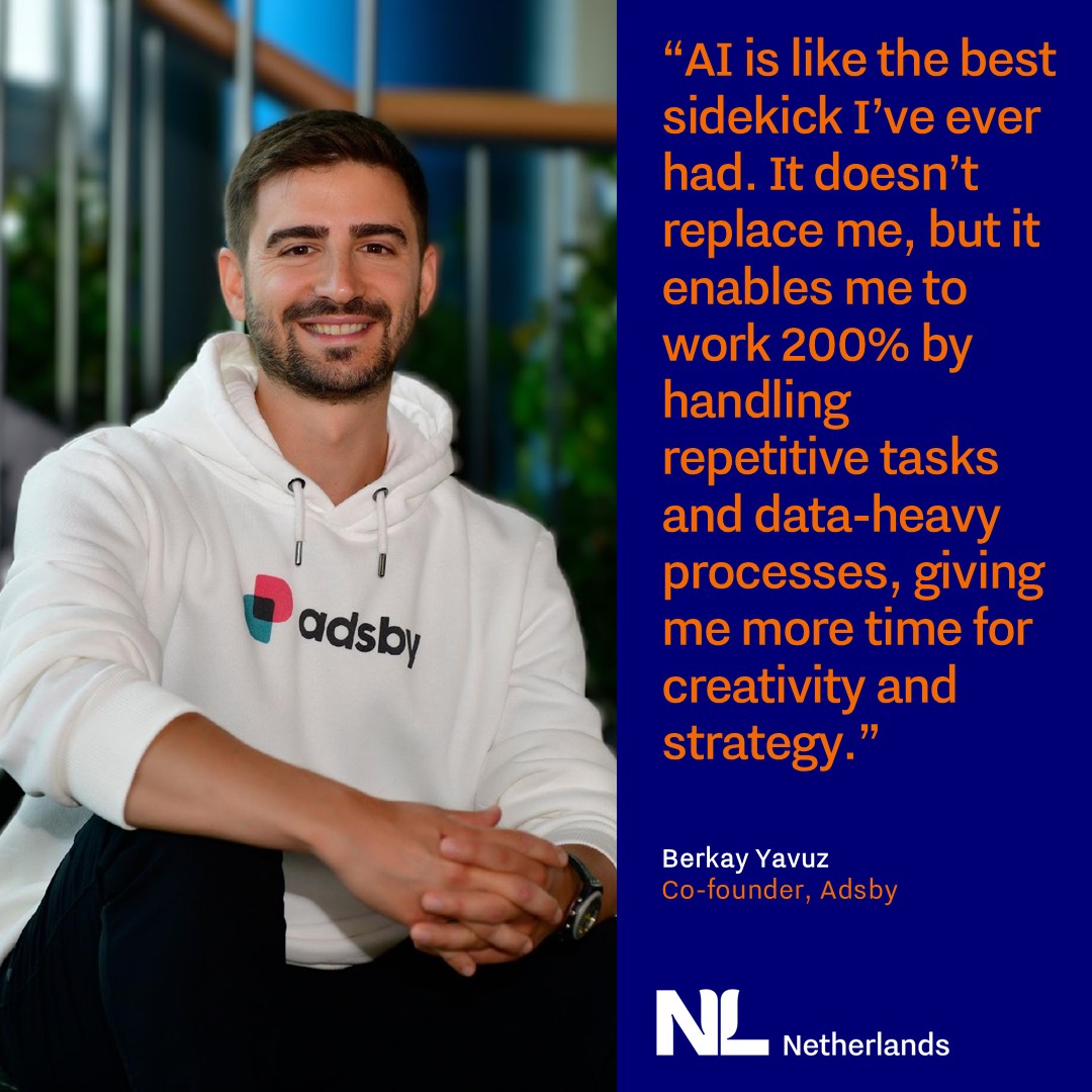 Quote by Berkay “AI is like the best sidekick I’ve ever had. It doesn’t replace me, but it enables me to work 200% by handling repetitive tasks and data-heavy processes, giving me more time for creativity and strategy.”