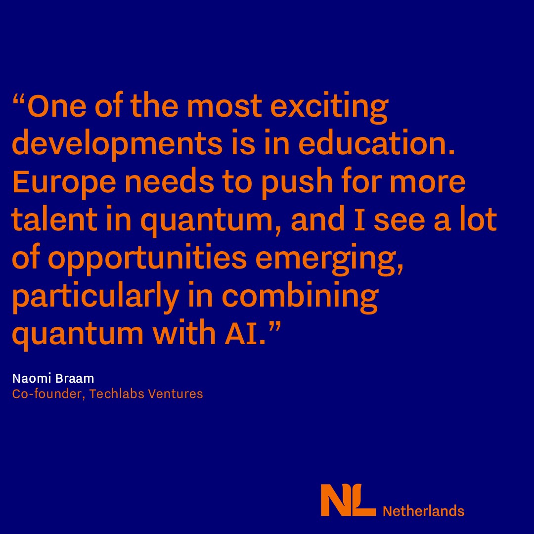 Image quote"“One of the most exciting developments is in education. Europe needs to push for more talent in quantum, and I see a lot of opportunities emerging, particularly in combining quantum with AI.”