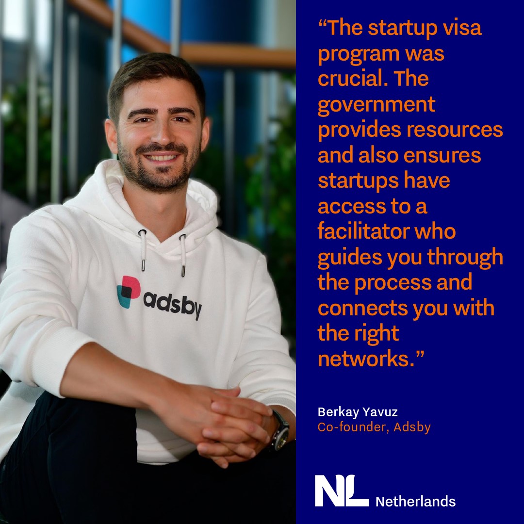 Quote by Berkay “The startup visa program was crucial. The government provides resources and also ensures startups have access to a facilitator who guides you through the process and connects you with the right networks.