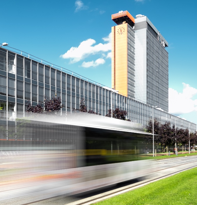 landscape TU Delft building